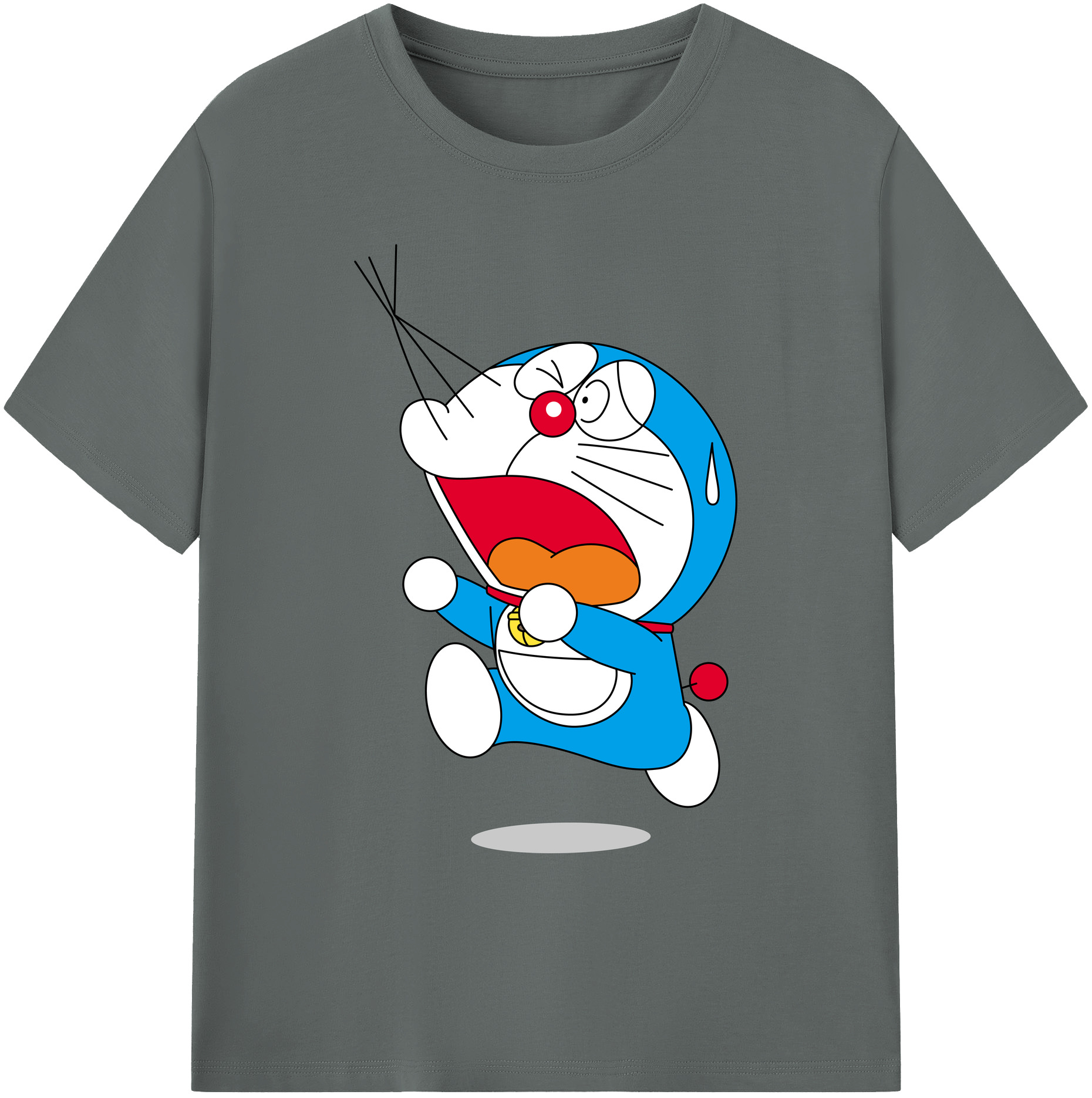 （画像用） ドラえもん Doraemon 綿100％ メンズ半袖Tシャツ｜肌触りやわらか＆通気性